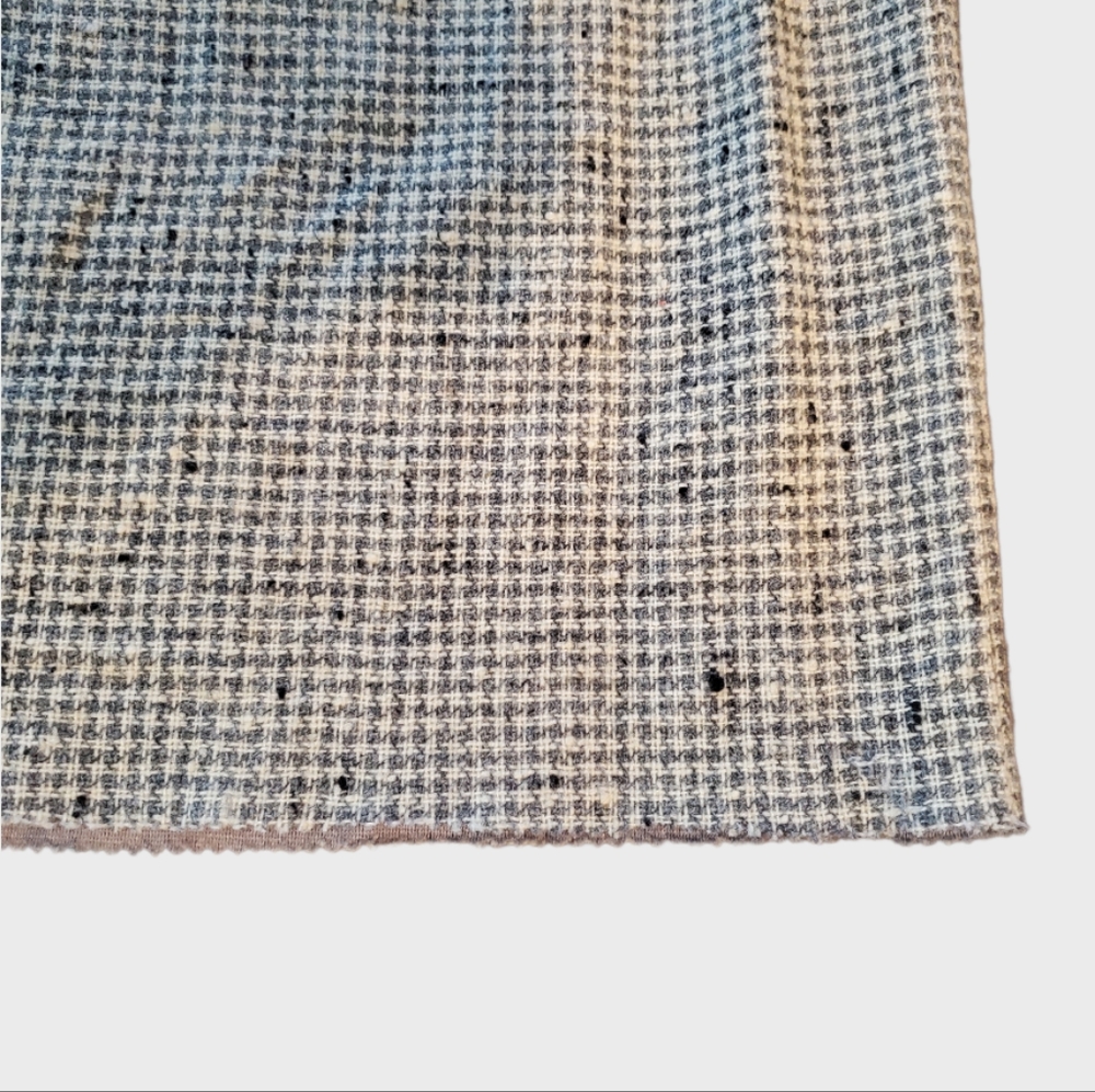 Vintage Skirt Houndstooth Wool Grey XS 1970's - Picture 6 of 10